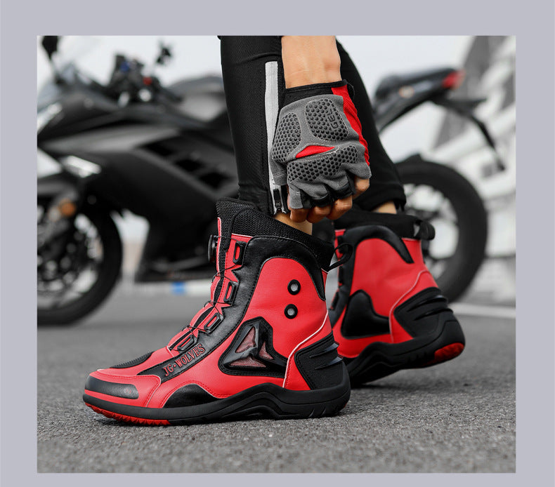 Anti-slip motorcycle boots off-road protection