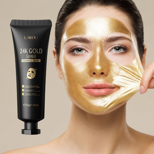 Gold Leaf Care Snail Tear Away Moisturizing Mask