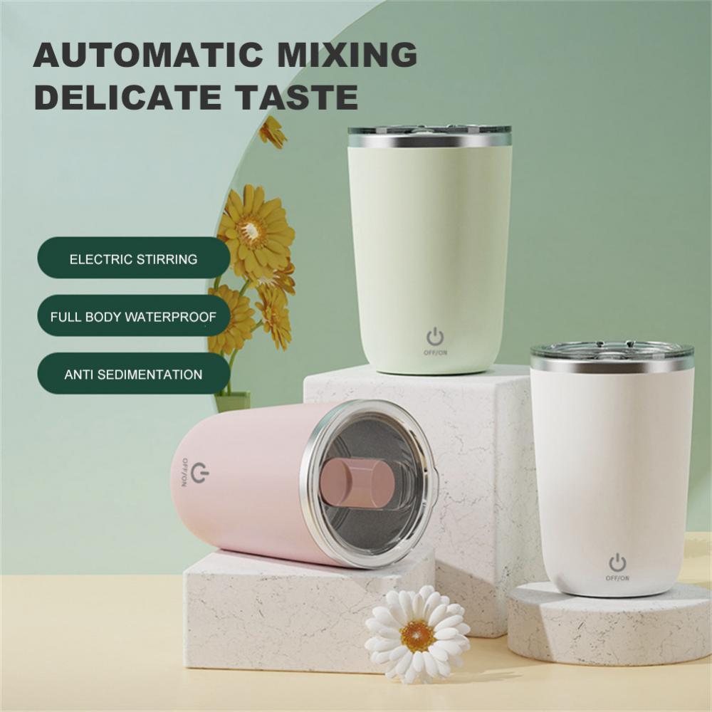 Self Stirring 350ml Automatic Electric Mixing Stainless Steel Coffee Milk Juice Rotating