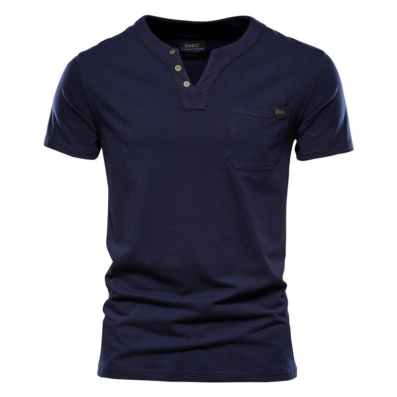 Open Pocket Cotton T-shirt