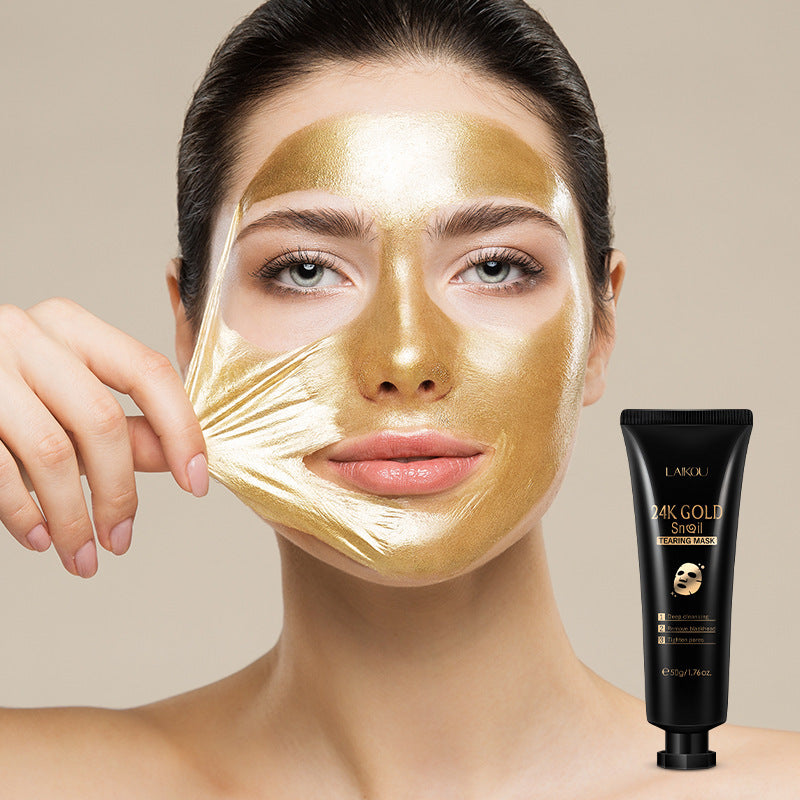 Gold Leaf Care Snail Tear Away Moisturizing Mask