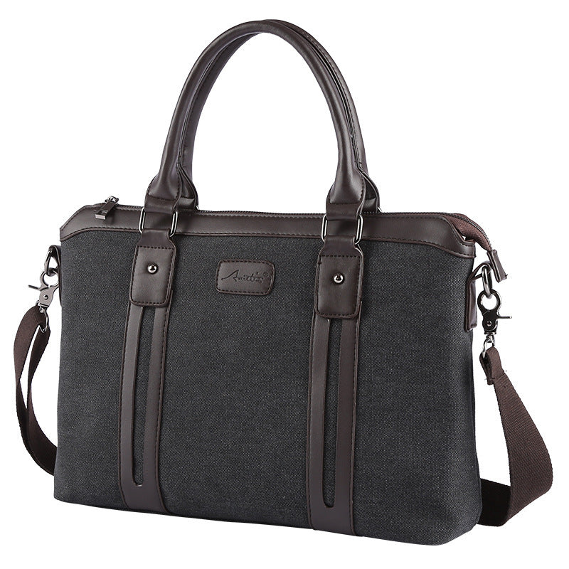 Canvas shoulder bag, business handbag