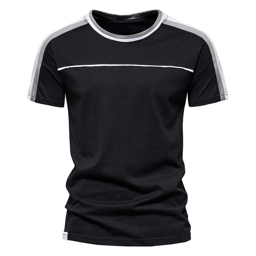 Round Neck Short Sleeve Cotton T-shirt