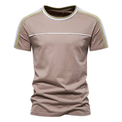 Round Neck Short Sleeve Cotton T-shirt