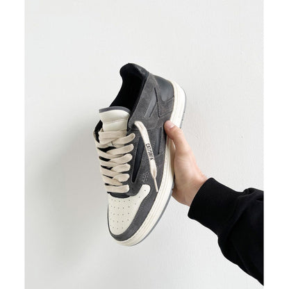 Retro Breathable Leather Sneakers