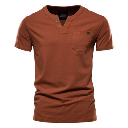 Open Pocket Cotton T-shirt