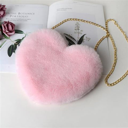 Love Plush Chain Shoulder Bags