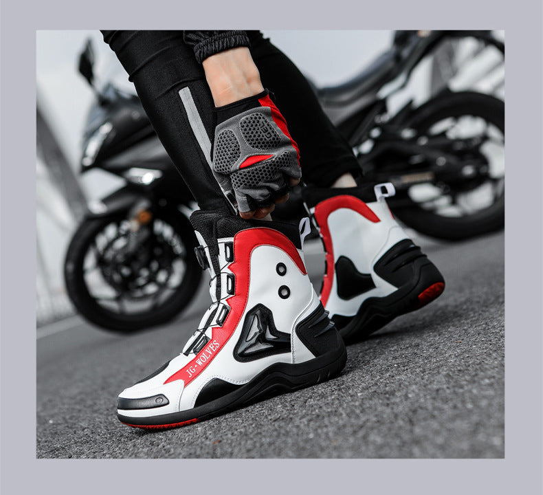 Anti-slip motorcycle boots off-road protection