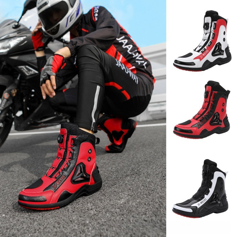 Anti-slip motorcycle boots off-road protection