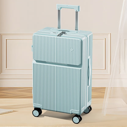 Multifunctional suitcase with half front opening