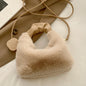 Plush winter tote bag