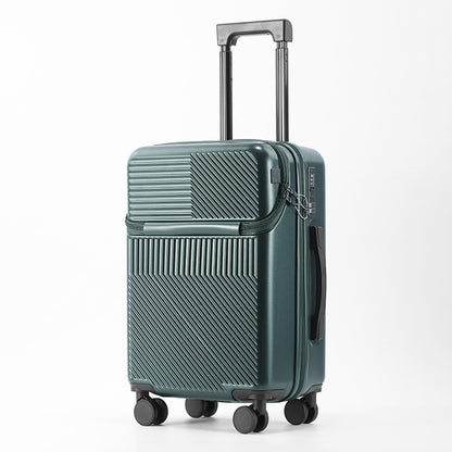 American large capacity multifunctional front mounting suitcase