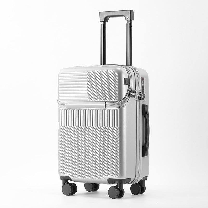 American large capacity multifunctional front mounting suitcase