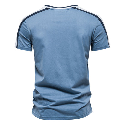 Round Neck Short Sleeve Cotton T-shirt