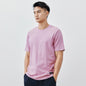 Solid Color Heavy Cotton Crew Neck Short Sleeve T-Shirt