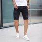 Slim fit denim ripped leisure shorts