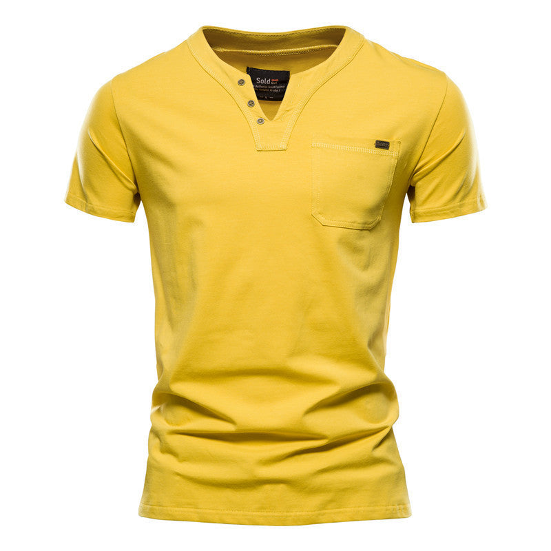 Open Pocket Cotton T-shirt