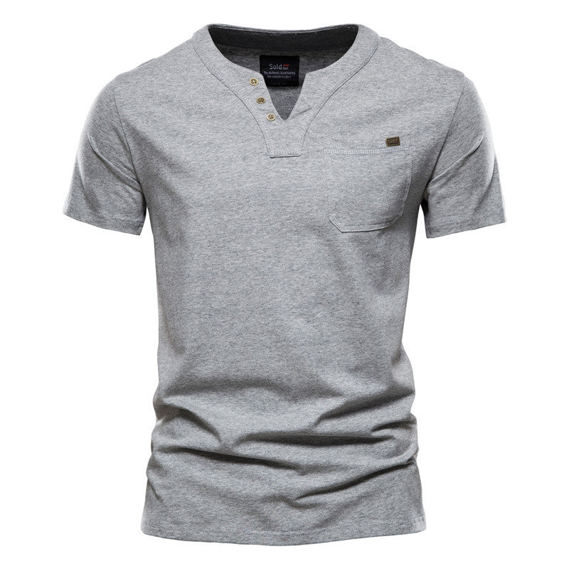 Open Pocket Cotton T-shirt