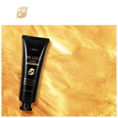 Gold Leaf Care Snail Tear Away Moisturizing Mask