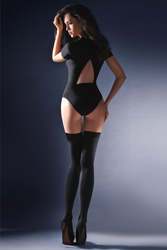 Opaque stockings, in microfiber model 84377 Gabriella