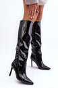 Eco-leather heeled boots model 190320 Step in style