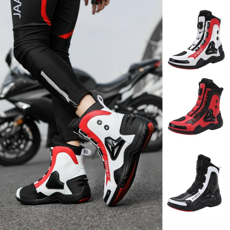 Anti-slip motorcycle boots off-road protection