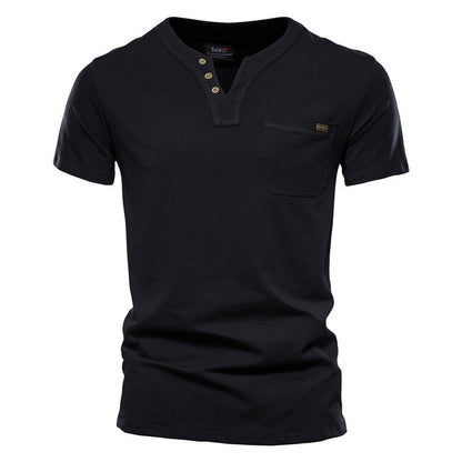 Open Pocket Cotton T-shirt