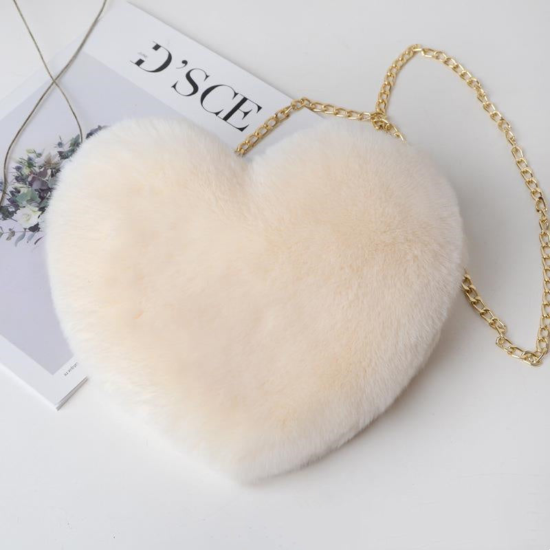 Love Plush Chain Shoulder Bags