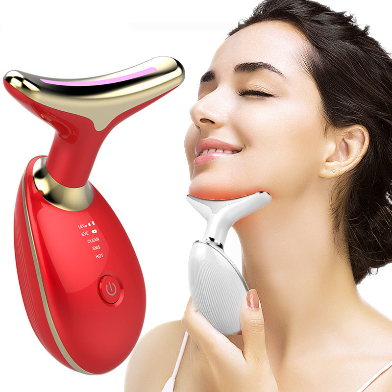 EMS Thermal Neck Massager Lifting Firming Electric Microcurrent Anti-Wrinkle